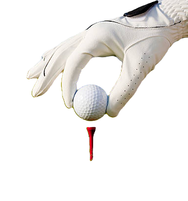 Golfer Swinging