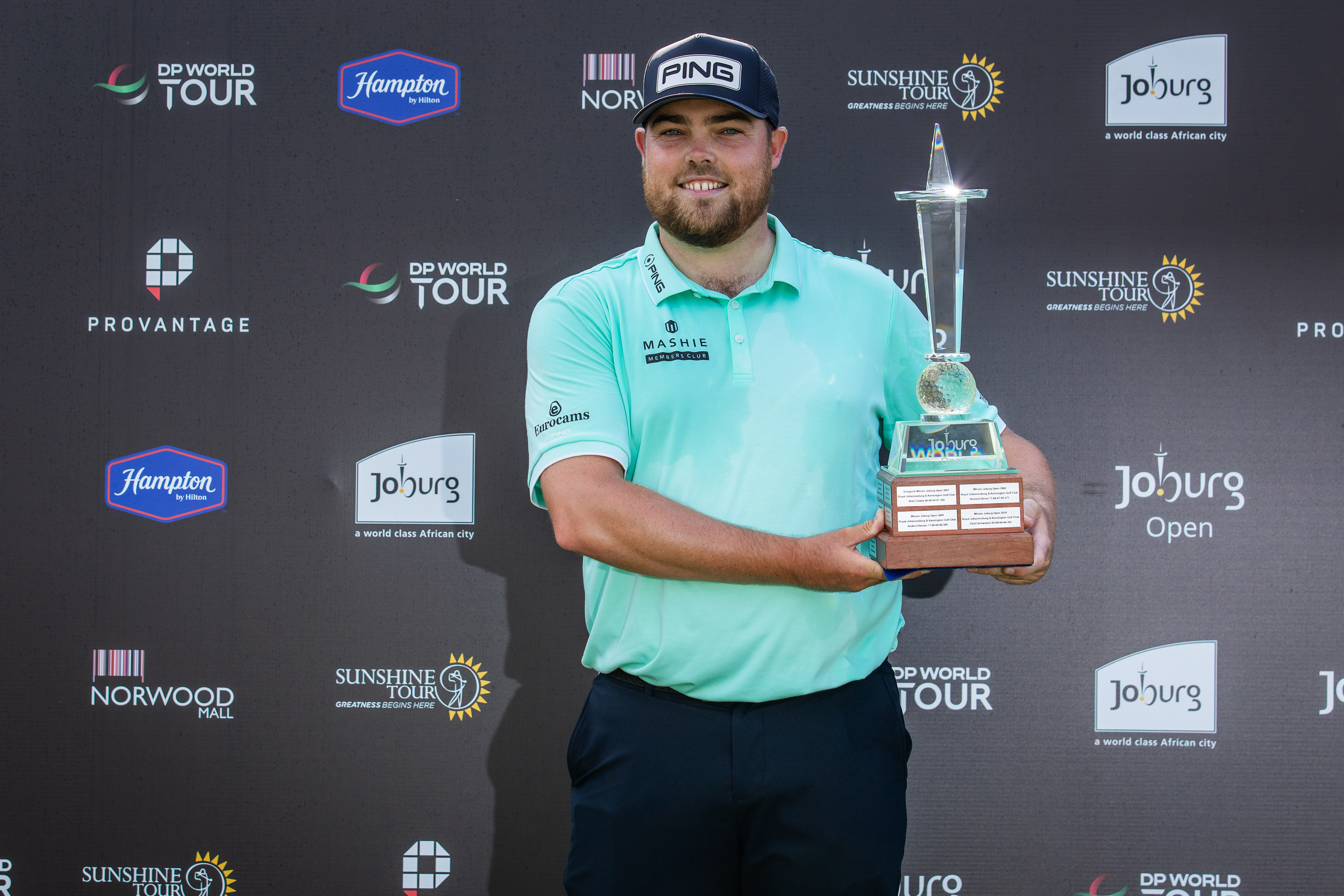 Dan Bradbury wins second Joburg Open title